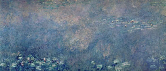 Lilie wodne: Dwie wierzby płaczące, środkowa lewa część, 1914-18 (patrz także 75700, 75702-03)
